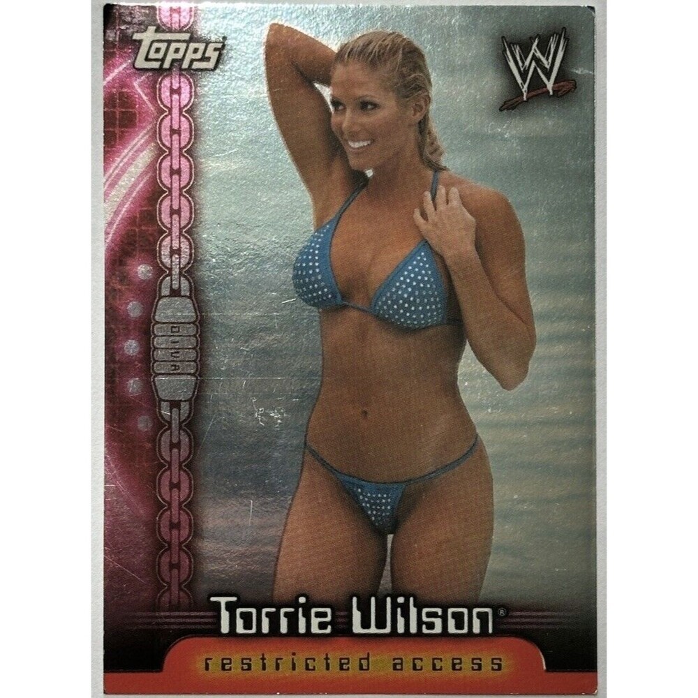 Rare 2006 Topps WWE Torrie Wilson Foil Card | Access Restricted Series